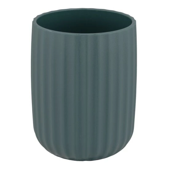 Wenko Zahnputzbecher Agropoli Dunkelgrün 4 Wenko Zahnputzbecher Agropoli Dunkelgrün – Bild 2