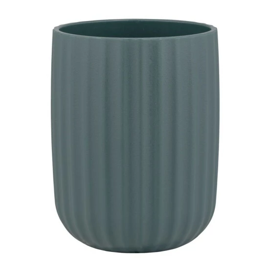 Wenko Zahnputzbecher Agropoli Dunkelgrün 5 Wenko Zahnputzbecher Agropoli Dunkelgrün – Bild 3