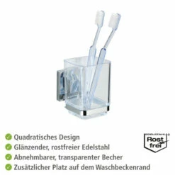 Wenko Vacuum-Loc® Zahnputzbecher Quadro Edelstahl -Günstiges Wenko Geschäft unnamed file 10247