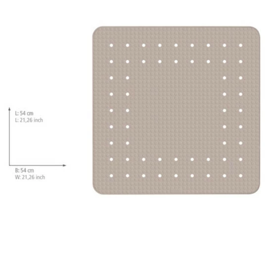 Wenko Duscheinlage Mirasol Taupe 3 Wenko Duscheinlage Mirasol Taupe