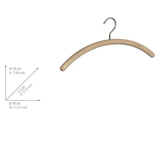 Wenko Kleiderbügel Rollo Eiche Natur 3 Wenko Kleiderbügel Rollo Eiche Natur