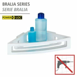 Wenko Power-Loc® Eckablage Bralia Weiß -Günstiges Wenko Geschäft unnamed file 10347