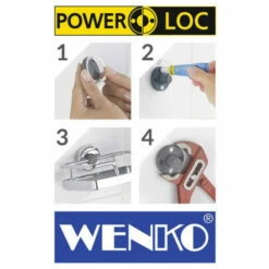 Wenko Power-Loc® Eckablage Bralia Weiß -Günstiges Wenko Geschäft unnamed file 10351