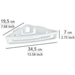 Wenko Power-Loc® Eckablage Bralia Weiß -Günstiges Wenko Geschäft unnamed file 10357