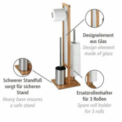 Wenko Stand WC-Garnitur Rivalta Bambus 13 Wenko Stand WC-Garnitur Rivalta Bambus -Günstiges Wenko Geschäft unnamed file 1036