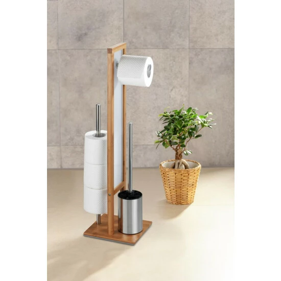Wenko Stand WC-Garnitur Rivalta Bambus 10 Wenko Stand WC-Garnitur Rivalta Bambus – Bild 8