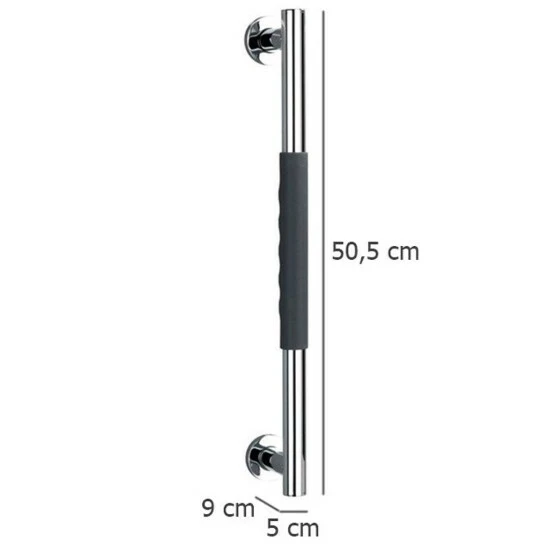 Wenko Wandhaltegriff Secura 50,5 Cm Schwarz 7 Wenko Wandhaltegriff Secura 50,5 Cm Schwarz – Bild 5