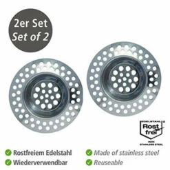 Wenko Abfluss-Sieb Edelstahl 2er Set 13 Wenko Abfluss-Sieb Edelstahl 2er Set -Günstiges Wenko Geschäft unnamed file 10494