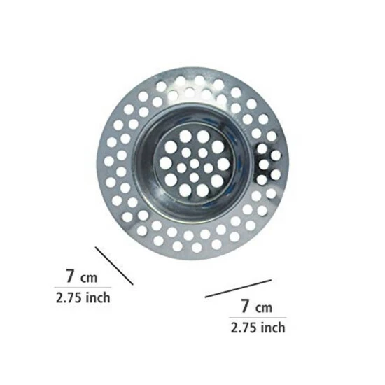 Wenko Abfluss-Sieb Edelstahl 2er Set 8 Wenko Abfluss-Sieb Edelstahl 2er Set – Bild 6