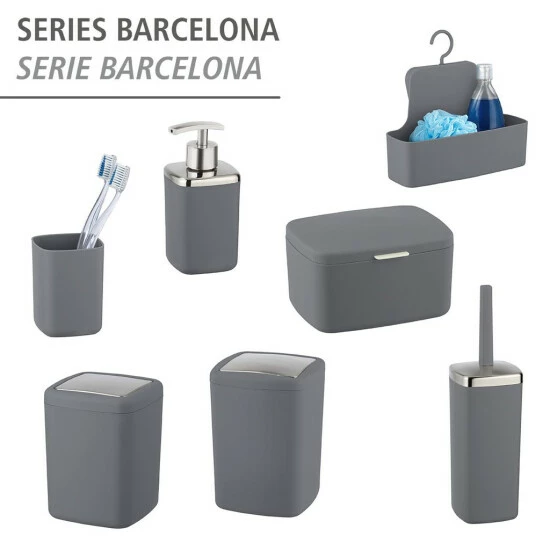 Wenko Seifenspender Barcelona Anthrazit 6 Wenko Seifenspender Barcelona Anthrazit – Bild 4