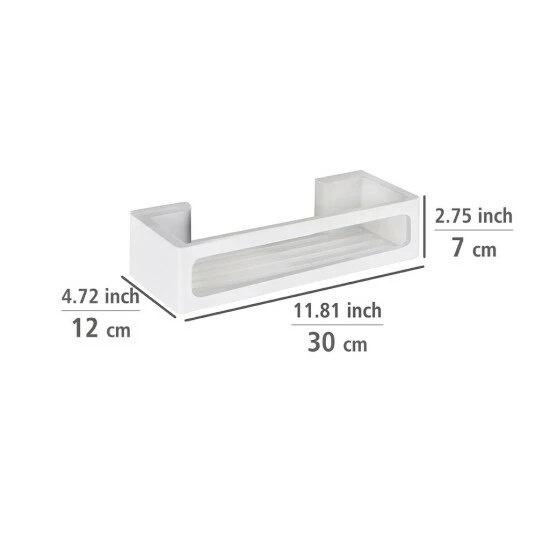 Wenko Power-Loc® Wandablage Bralia Weiß 6 Wenko Power-Loc® Wandablage Bralia Weiß – Bild 4