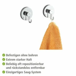 Wenko Vacuum-Loc® Haken-Set Rund 2er Set -Günstiges Wenko Geschäft unnamed file 10654