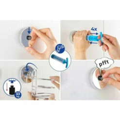 Wenko Vacuum-Loc® Haken-Set Rund 2er Set -Günstiges Wenko Geschäft unnamed file 10660