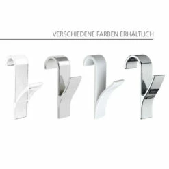 WENKO 6er Set Rundheizkörper-Haken, Flexibel Einhängbare Handtuchhaken, Für Alle Standard-Heizungen, Kunststoff, Transparent, Je 2,5 X 10,5 X 7 Cm | Inkl. 2er Set Reinigungsschwämme Gratis -Günstiges Wenko Geschäft unnamed file 10718