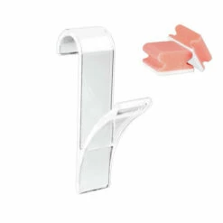 WENKO 6er Set Rundheizkörper-Haken, Flexibel Einhängbare Handtuchhaken, Für Alle Standard-Heizungen, Kunststoff, Transparent, Je 2,5 X 10,5 X 7 Cm | Inkl. 2er Set Reinigungsschwämme Gratis -Günstiges Wenko Geschäft unnamed file 10720