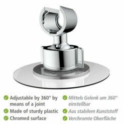 Wenko Duschkopfhalter 360° Chrom -Günstiges Wenko Geschäft unnamed file 10772