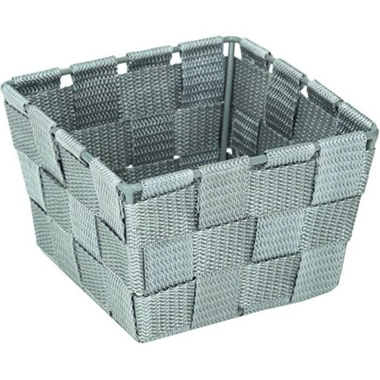 Wenko Aufbewahrungskorb Adria Mini Grau 5 Wenko Aufbewahrungskorb Adria Mini Grau – Bild 3