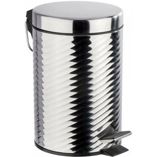 Wenko Kosmetik Treteimer Spiro Glänzend Edelstahl 6 Wenko Kosmetik Treteimer Spiro Glänzend Edelstahl – Bild 4