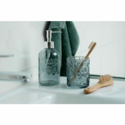 Wenko Seifenspender Vetro Grau Rund Echtglas -Günstiges Wenko Geschäft unnamed file 11040