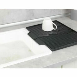 Wenko Abtropfmatte Nelia Mit Abtropfgestell Schwarz -Günstiges Wenko Geschäft unnamed file 11072