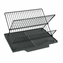 Wenko Abtropfmatte Nelia Mit Abtropfgestell Schwarz -Günstiges Wenko Geschäft unnamed file 11076