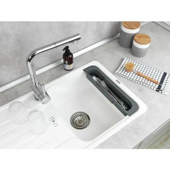 Wenko Spülorganizer Fino Grau 9 Wenko Spülorganizer Fino Grau – Bild 7