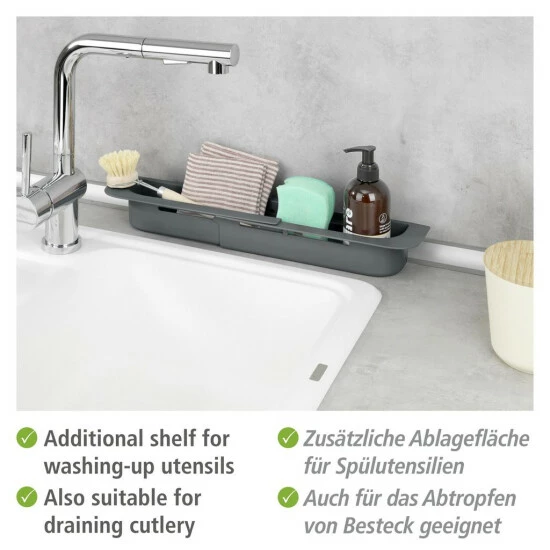 Wenko Spülorganizer Fino Grau 14 Wenko Spülorganizer Fino Grau – Bild 12