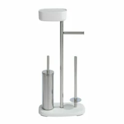Wenko Stand WC-Garnitur Mit Box Rivazza Weiß