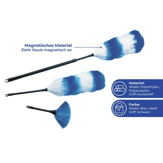 Wenko Staubwedel Set Blau 3-teilig 9 Wenko Staubwedel Set Blau 3-teilig – Bild 7