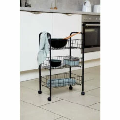 Wenko Rollwagen Florenz Mit 3 Ablagen Schwarz -Günstiges Wenko Geschäft unnamed file 11411