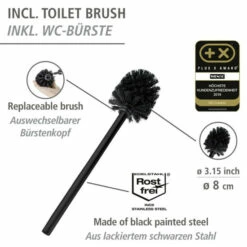 Wenko Geschlossene WC-Garnitur Rivalta Schwarz -Günstiges Wenko Geschäft unnamed file 11449