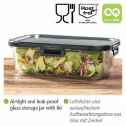 Wenko Glas Frischhaltedose Steel 1,5 L -Günstiges Wenko Geschäft unnamed file 11476