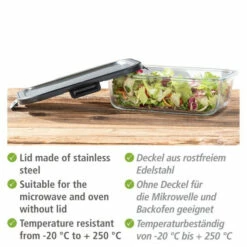 Wenko Glas Frischhaltedose Steel 1,5 L -Günstiges Wenko Geschäft unnamed file 11477