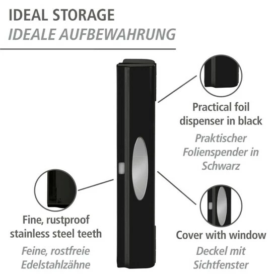 Wenko Folienspender Perfect Cutter Schwarz 10 Wenko Folienspender Perfect Cutter Schwarz – Bild 8