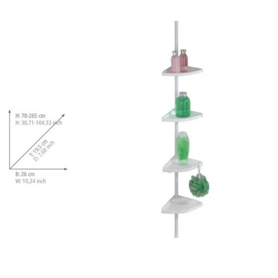 Wenko Teleskop Duschecke Easy Weiß 3 Wenko Teleskop Duschecke Easy Weiß