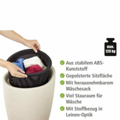 Wenko Hocker Candy Beige Leinenoptik, Mit Wäschesack 22 Wenko Hocker Candy Beige Leinenoptik, Mit Wäschesack -Günstiges Wenko Geschäft unnamed file 11632