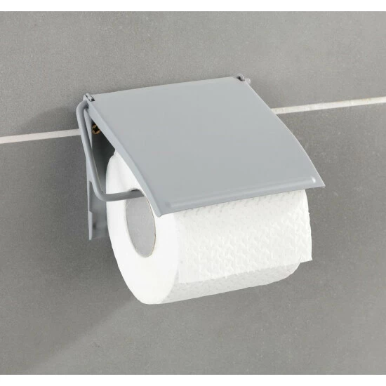 Wenko Toilettenpapierhalter Cover Grau 5 Wenko Toilettenpapierhalter Cover Grau – Bild 3