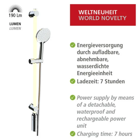 Wenko LED Duschstangen-Set 94 Cm RGB + Warmweiß 9 Wenko LED Duschstangen-Set 94 Cm RGB + Warmweiß – Bild 7