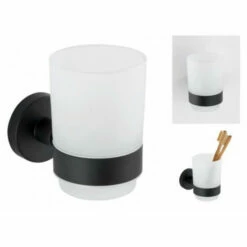 Wenko Zahnputzbecher Uno Bosio Black Edelstahl Matt -Günstiges Wenko Geschäft unnamed file 11778