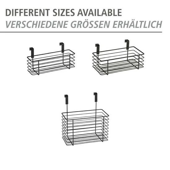 Wenko Einhängekorb Klein Schwarz 8 Wenko Einhängekorb Klein Schwarz – Bild 6
