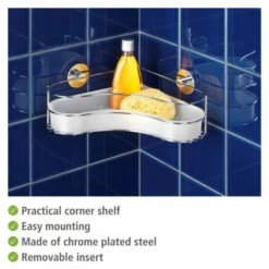 WENKO Vacuum-Loc Eckablage Milazzo, Befestigen Ohne Bohren; 20894800 -Günstiges Wenko Geschäft unnamed file 11880