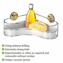 WENKO Vacuum-Loc Eckablage Milazzo, Befestigen Ohne Bohren; 20894800 -Günstiges Wenko Geschäft unnamed file 11881