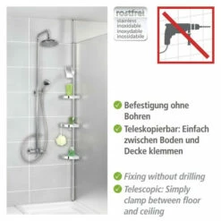 Wenko Teleskop Duschecke Premium Glänzend -Günstiges Wenko Geschäft unnamed file 11903