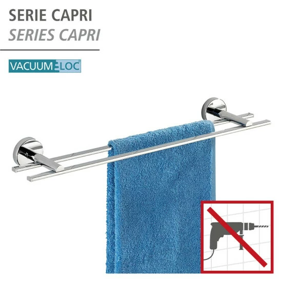 Wenko Vacuum-Loc® Badetuchstange Duo Capri 6 Wenko Vacuum-Loc® Badetuchstange Duo Capri – Bild 4