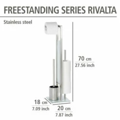 Wenko Stand WC-Garnitur Rivalta Edelstahl Matt -Günstiges Wenko Geschäft unnamed file 1198