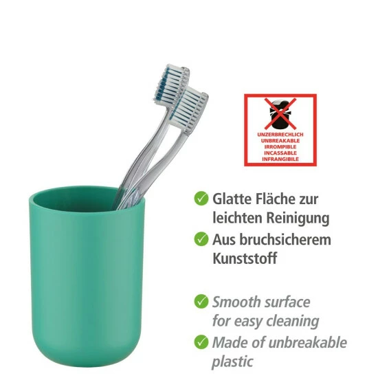 Wenko Zahnputzbecher Brasil Grün 4 Wenko Zahnputzbecher Brasil Grün – Bild 2