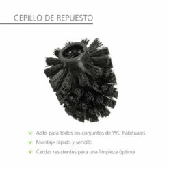 WENKO 10er Set Ersatzbürstenkopf Für Toilettenbürsten, Schwarz, Ø 8 Cm | Zum Einfachen Auswechseln -Günstiges Wenko Geschäft unnamed file 121