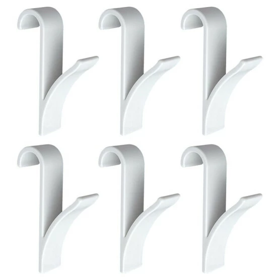 Wenko Rundheizkörper-Haken Weiß 6er Set 6 Wenko Rundheizkörper-Haken Weiß 6er Set – Bild 4