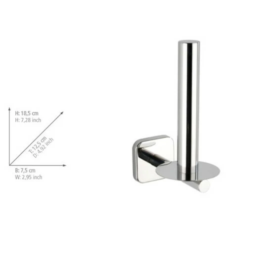 Wenko Toiletten-Ersatzrollenhalter Mezzano Edelstahl 7 Wenko Toiletten-Ersatzrollenhalter Mezzano Edelstahl – Bild 5