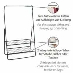 Wenko Kleiderständer Shiva Schwarz Matt -Günstiges Wenko Geschäft unnamed file 12127